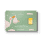 A green "Birth" card features a stork with a bundle, clouds, and the text "welcome TO THE WORLD LITTLE TREASURE." On the right side is an ITALPREZIOSI-branded gold bar.