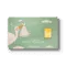 A green "Birth" card features a stork with a bundle, clouds, and the text "welcome TO THE WORLD LITTLE TREASURE." On the right side is an ITALPREZIOSI-branded gold bar.