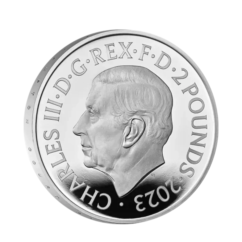 Moneda de plata de 1 oz de 2023 "Bestias Tudor - Toro de Clarence".