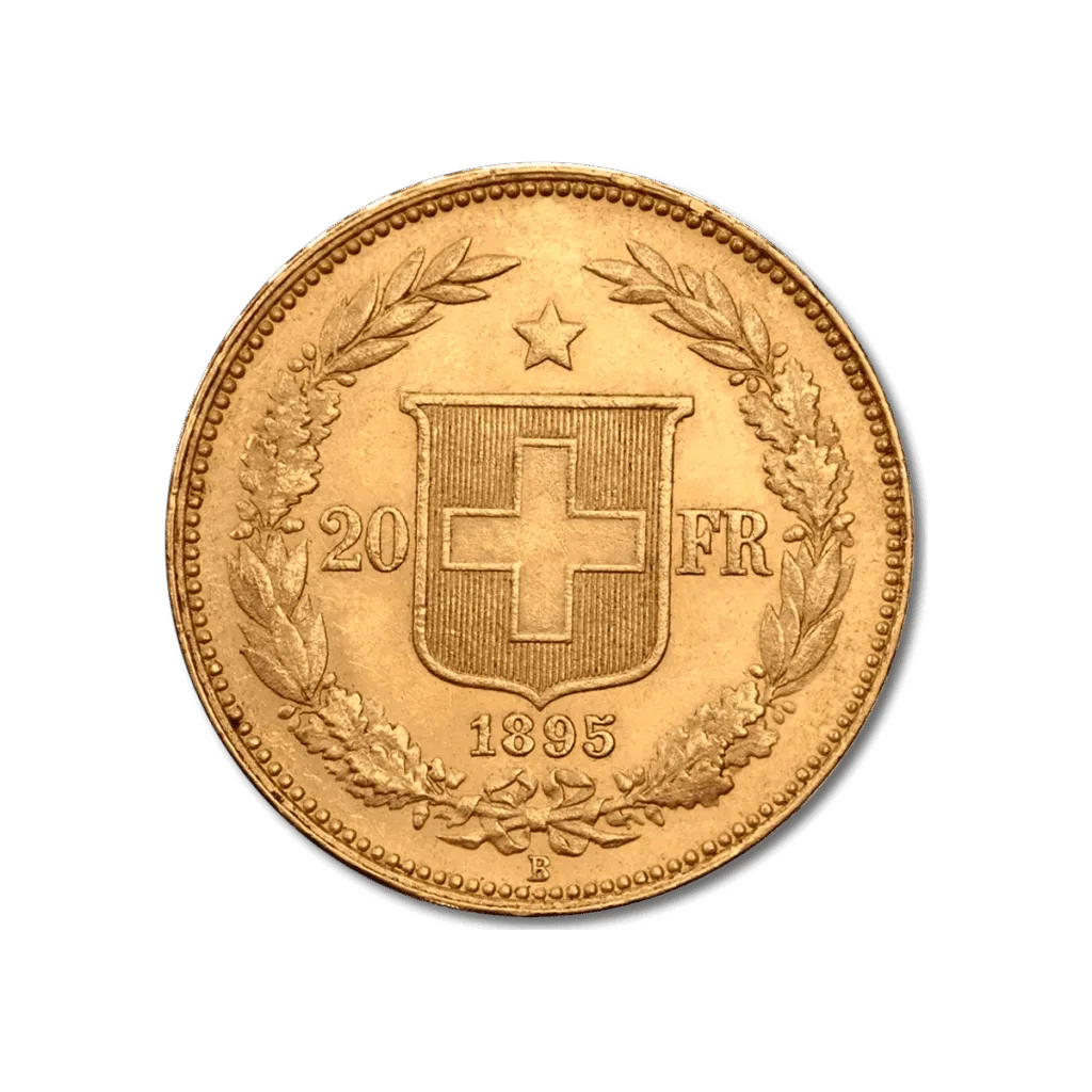 20 Swiss Francs Helvetia Gold Coin (Helvetia Head) 1883–1896 - Investment  coins - Italpreziosi