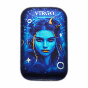 Lingote de colección rectangular de plata de 2 oz con el signo del zodíaco Virgo.