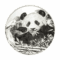 Moneta in argento 1 oz 2026: panda gigante inciso mentre mangia bambù in ambiente naturale