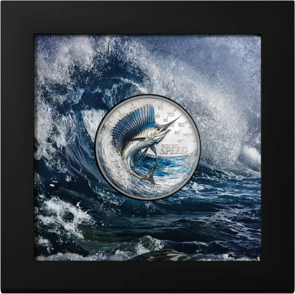 Born for Speed – Pesce Vela 1 oz Argento