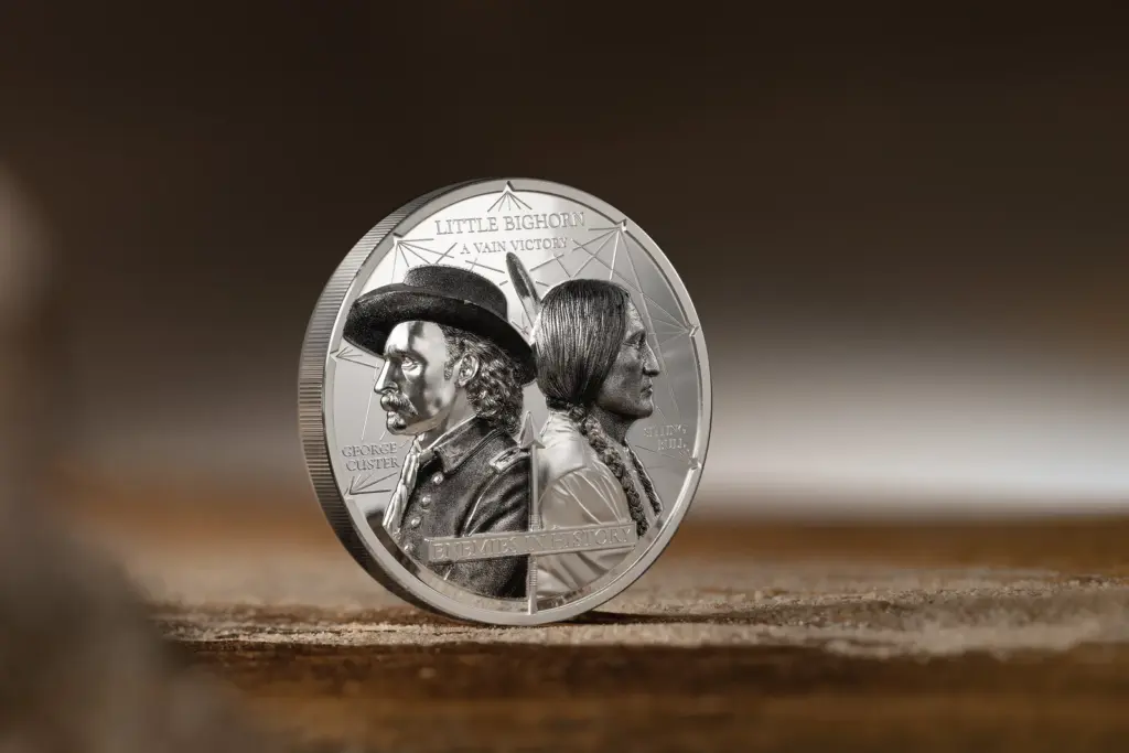 Nemici nella Storia – Toro Seduto e Custer 2 oz Argento