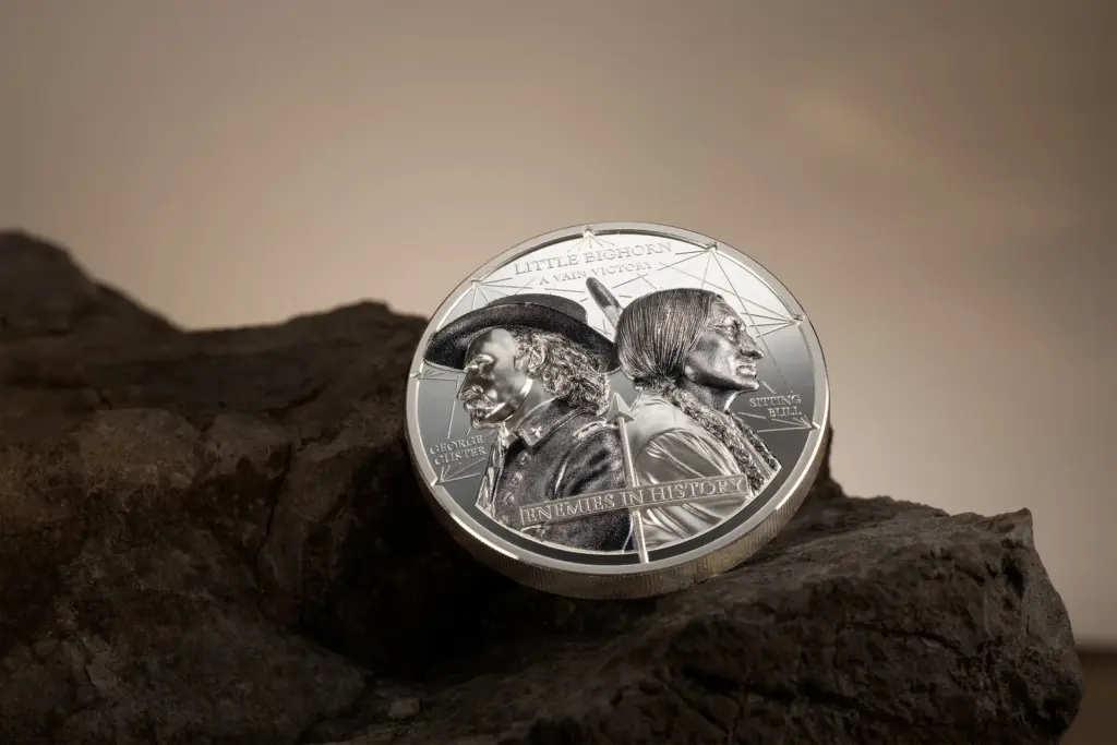 Nemici nella Storia – Toro Seduto e Custer 2 oz Argento